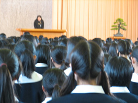 第68回清心女子高等学校卒業証書授与式の様子3